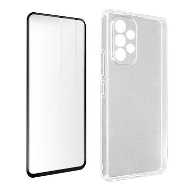 Avizar Coque Samsung Galaxy A53 5G Silicone Souple Film Verre Trempé 9H