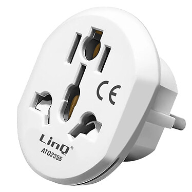 LinQ Adaptateur de chargeur Prise Type G Universelle  Blanc