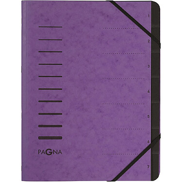 PAGNA Trieur 'Sorting File' 7 compartiments Aubergine