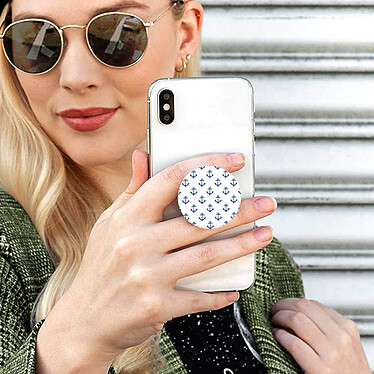 Avis Popsockets PopGrip Smartphone Maintien et Support Vidéo Design ancre Blanc