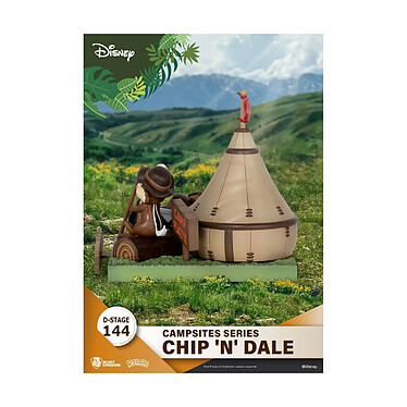 Disney - Diorama D-Stage Campsite Series Chip & Dale 10 cm pas cher