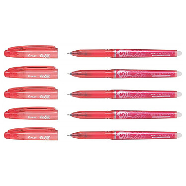 PILOT Stylo roller FriXion Point 0,5 Rouge x 5