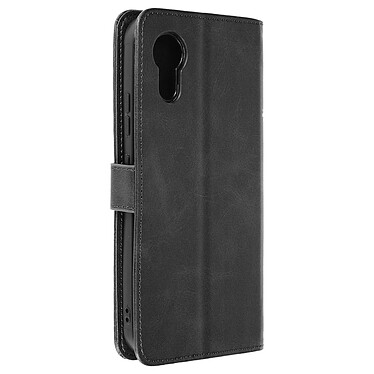 Avizar Étui pour Samsung Galaxy Xcover 7 Portefeuille avec Surpiqûre Noir