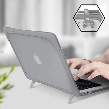 Avizar Coque Apple Macbook Pro 16 2019 Protection Intégrale Rigide Contour Souple Gris pas cher