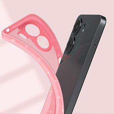 Avis Avizar Coque pour Xiaomi Redmi 13C Silicone Design Pailleté Caméra Protégée Rose Poudré