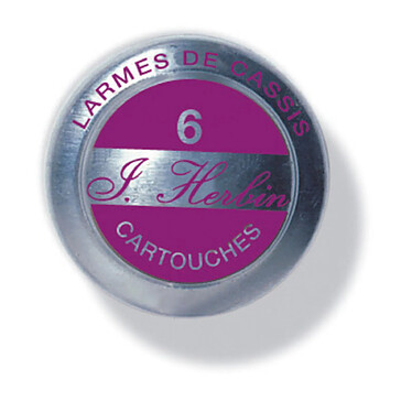 HERBIN Boîte de 6 cartouches d'encre standard Larmes de cassis x 6