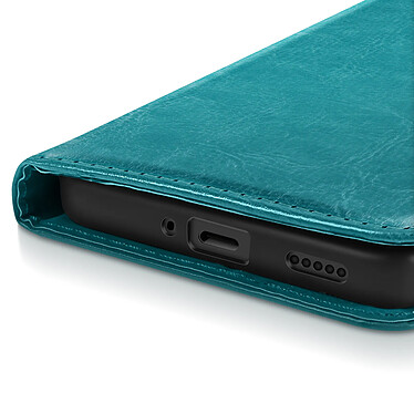 Mayaxess Étui pour Xiaomi 14T Portefeuille avec Dragonne Turquoise pas cher