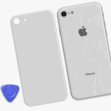 Acheter Clappio Vitre arrière de remplacement pour Apple iPhone SE 2020 et 8 Argent