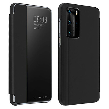 Avizar Étui Huawei P40 Pro Clapet Translucide Protection Rigide noir