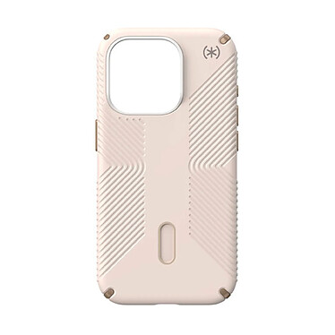 Speck Predisio2 Grip Click-Lock pour iPhone 15 Pro Beige/Gold