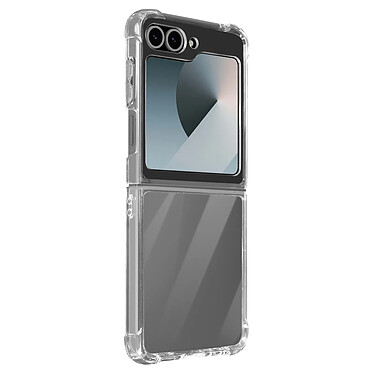 Avizar Coque pour Samsung Galaxy Z Flip 6 Antichoc Flexible Coins renforcés Transparent