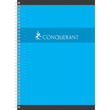 CONQUÉRANT Cahier spiralé A4 Seyés 180 Pages 70g Coloris Aléatoire x 5 pas cher