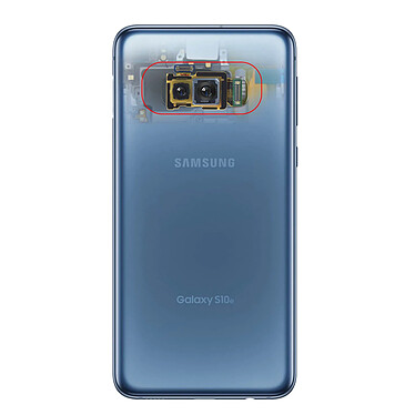 Acheter Clappio Caméra Arrière Samsung Galaxy S10e Module Capteur Photo Compatible et Nappe