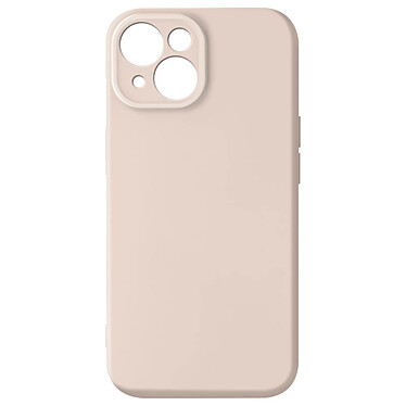 Avizar Coque Silicone pour iPhone 15 Caméra Protégée Doux au Toucher  Rose Pâle