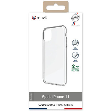 Avis Muvit Coque pour iPhone 11 Recyclée Transparent