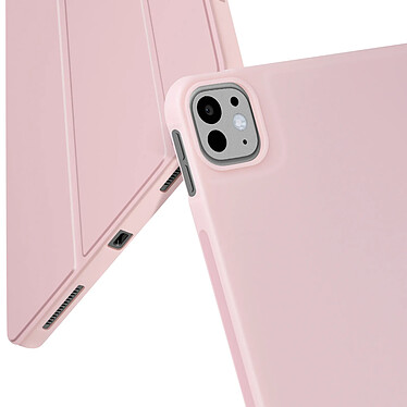 Avizar Étui pour iPad Pro 11 2024 Clapet Pliable Support Multipostions Rose Poudré pas cher