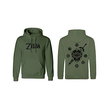 The Legend of Zelda - Sweat à capuche Logo And Shield - Taille L