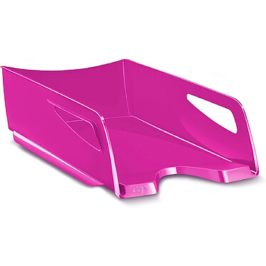 CEP Maxi Corbeille à Courrier Rangement Bureau - 220+ Gloss Rose Pepsy