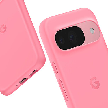 Acheter Google Coque d'origine Google Pixel 9 et 9 Pro Mat Soft Touch Caméra Protégée Fuchsia