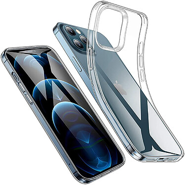 Evetane Coque iPhone 12/12 Pro (6,1 pouces) souple en silicone transparente Motif