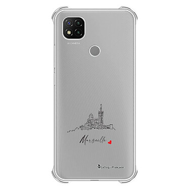 LaCoqueFrançaise Coque Xiaomi Redmi 9C Silicone antichocs Solides coins renforcés  transparente Motif Marseille Notre Dame