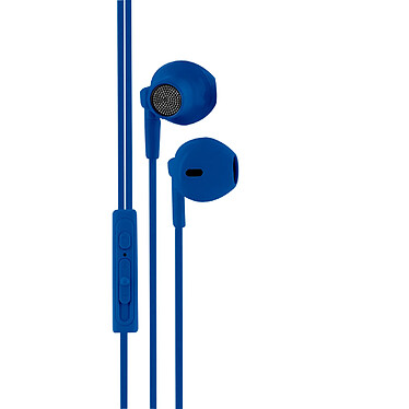 Mooov 493160 - Ecouteurs intra auriculaire avec micro 1,2 m - bleu