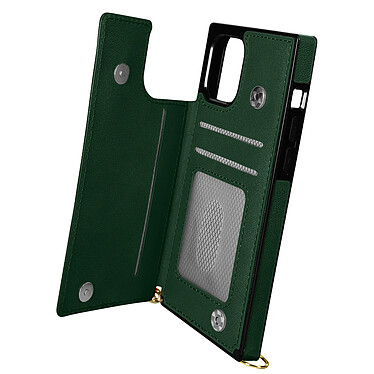 Avizar Coque Cordon pour iPhone 11 Pro Max avec Porte-cartes Support Vidéo Lanière Vert foncé