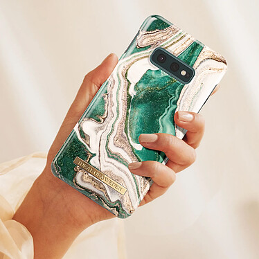 Avis iDeal of Sweden Coque pour Samsung S10e Marbré Luxe Ultra fine Golden Jade Marble Vert Foncé