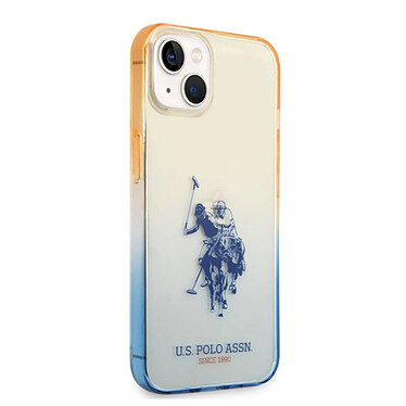 Avis U.S Polo Coque de Protection pour iPhone 14 Double Horse Bleu