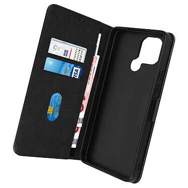 Avizar Housse Xiaomi Redmi A1 et A2 Clapet Portefeuille Fonction Support Vidéo noir Chesterfield