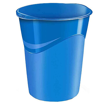 CEP Corbeille à papiers GLOSS, 14 litres, bleu océan