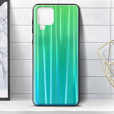 Avizar Coque Samsung Galaxy A42 Bi-matière Holographique Brillant Fine Légère vert pas cher