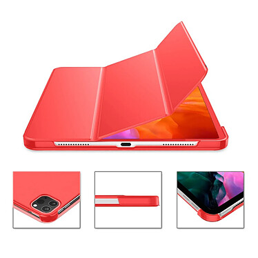 Acheter Evetane Étui Smart Cover iPad Air 109 pouces (2020/2022) / iPad Pro 11 pouces Rouge à Rabat avec Support