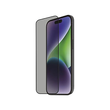 Tiger Verre Trempé pour iPhone 15 Plus Recyclé Confidentiel Ultra-résistant Noir transparent