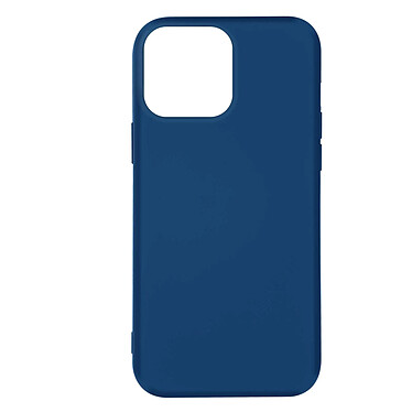 Avizar Coque pour iPhone 14 Pro Silicone Semi-rigide Finition Soft-touch Fine  bleu