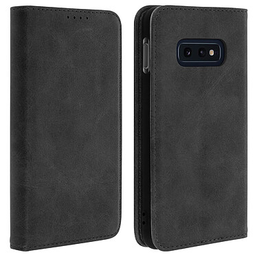 Avizar Housse Samsung Galaxy S10e Étui Porte-cartes Support Stand Coque Silicone noir