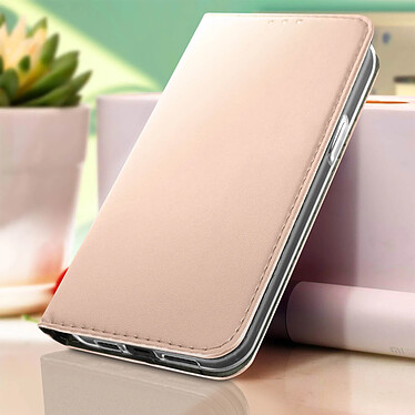 Acheter Avizar Housse iPhone 14 Porte-carte Fonction Support Vidéo Clapet Magnétique  Rose Gold