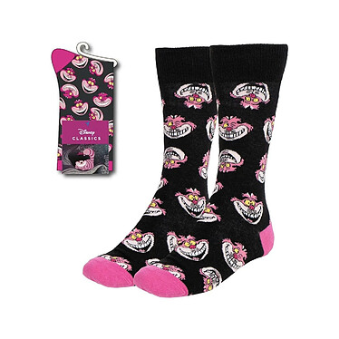 Disney - Paire de chaussettes Alice au Pays des Merveilles Chat du Cheshire Faces 36-43