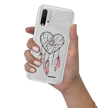 Evetane Coque Xiaomi Redmi 9T 360 intégrale transparente Motif Attrape coeur Tendance pas cher