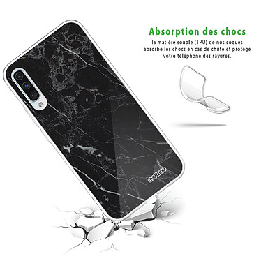 Avis Evetane Coque Samsung Galaxy A50 360 intégrale transparente Motif Marbre noir Tendance