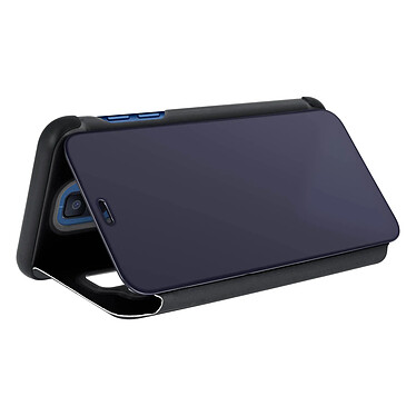 Acheter Avizar Housse Galaxy A6 Etui folio Miroir Clapet Coque Rigide Fonction Support noir