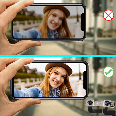 Clappio Caméra Avant Apple iPhone 11 Objectif de remplacement Frontal pas cher