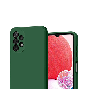 Avis Evetane Coque Samsung Galaxy A13 Silicone liquide Verte + 2 Vitres en Verre trempé Protection écran Antichocs