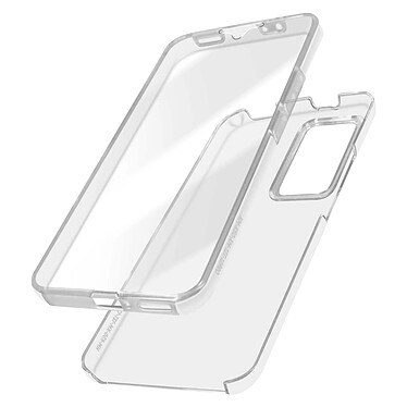 Avizar Coque pour Xiaomi 12T et 12T Pro Intégrale Arrière Rigide Transparent et Avant Souple  Transparent