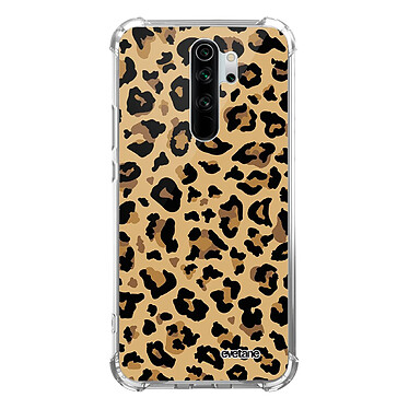 Evetane Coque Xiaomi Redmi Note 8 Pro anti-choc souple angles renforcés transparente Motif Léopard Beige