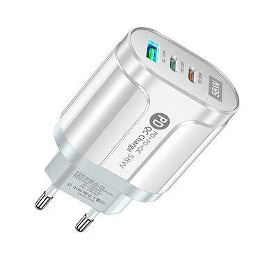 Eko Chargeur Secteur 58W USB Quickcharge 3.0 / Double Power Delivery USB Type-C Blanc