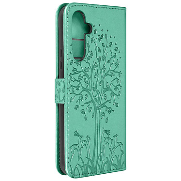 Avizar Étui Arbre et Cerf pour Samsung Galaxy A54 5G Portefeuille  Tree Cover Vert