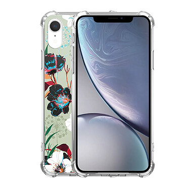 Avis LaCoqueFrançaise Coque iPhone Xr anti-choc souple angles renforcés transparente Motif Fleurs vert d'eau