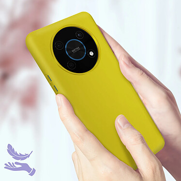 Acheter Avizar Coque pour Honor Magic 4 Lite Silicone Semi-rigide Finition Soft-touch Fine  Jaune