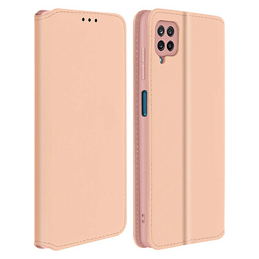 Avizar Housse Galaxy A12 Étui Folio Portefeuille Fonction Support rose champagne